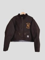Vintage Carhartt x NY Yankees Crop Jacket - Image 5