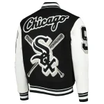 Chicago White Sox Mashup Varsity Black and White Jacket - Image 2