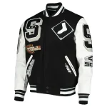 Chicago White Sox Mashup Varsity Black and White Jacket - Image 3