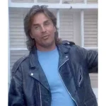 James Crockett Miami Vice Black Leather Jacket - Image 6