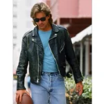 James Crockett Miami Vice Black Leather Jacket - Image 2