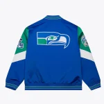 Seattle Seahawks Throw It Back Heavyweight Satin Jacket - Image 2