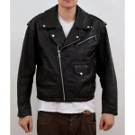 James Crockett Miami Vice Black Leather Jacket
