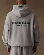 Dark Oatmeal Essentials Hoodie - Image 2
