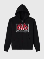 WWE New World Order black hoodie front view
