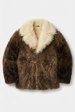 James Dutton Shearling Collar Fur Coat Yellowstone Origin 1883 - Image 8