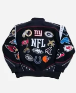 NFL All Teams Logo Black Bomber Jacket