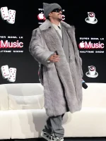 Halftime Show Super Bowl LX Bad Bunny Shearling Fur Coat