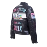 NFL Super Bowl 60 Women's Moto Jacket - Image 2