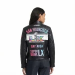 NFL Super Bowl 60 Women's Moto Jacket - Image 4