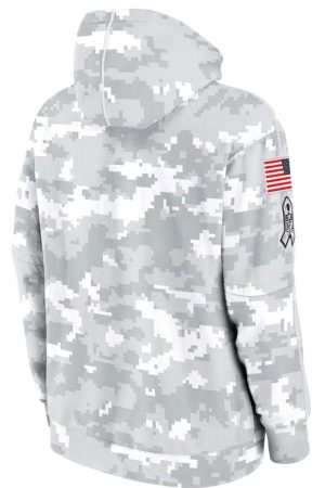 San Francisco 49ers Salute To Service Camo 2024 Hoodie