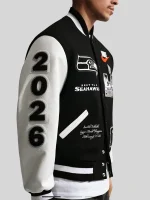 Nike Super Bowl LX Champions Destroyer Seattle Seahawks Jacket – Black & White