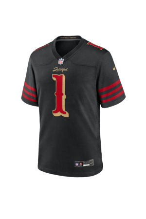 Men’s Nike Ricky Pearsall Black San Francisco 49ers 2025 Rivalries Collection Game Jersey