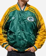 2026 Drake Iceman Drop Date Green Bay Packers Starter Varsity Bomber Jacket