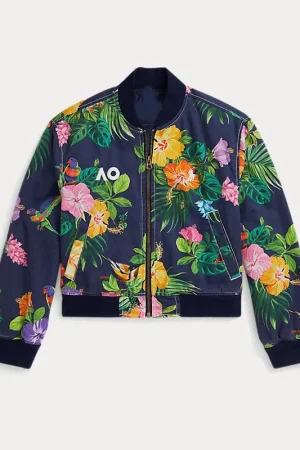 Australian Open 2026 Floral Baseball Jacket