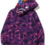 Bape Shark Purple Camo Hoodie