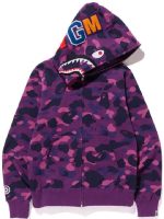 Bape Shark Purple Camo Hoodie