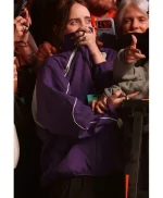 2026 Coachella Valley Music And Arts Festival Billie Eilish One Less Lonely Girl Purple Jacket