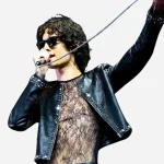 Sombr Coachella 2026 Black Studded Leather Jacket