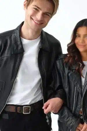 Cole Walter My Life with the Walter Boys S02 Black Leather Jacket