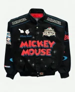 Vintage JH Designs 2004 Daytona Disney Mickey Mouse Black Nascar Jacket
