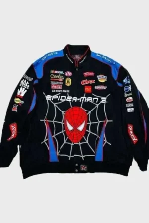 Disney Daytona 500 Spiderman Black Jacket for Sale