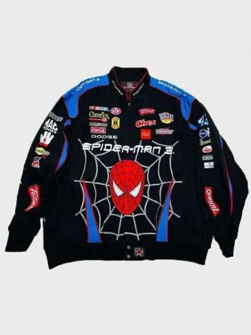 Disney-Daytona-500-Spiderman-Black-Jacket-for-Sale-510x680 Disney Daytona 500 Spiderman Black Jacket for Sale