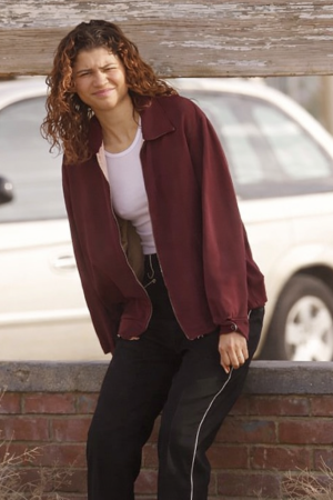 Zendaya Euphoria S03 Rue Bennett Red Jacket