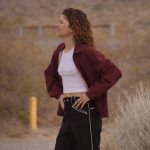 Zendaya Euphoria S03 Rue Bennett Red Jacket