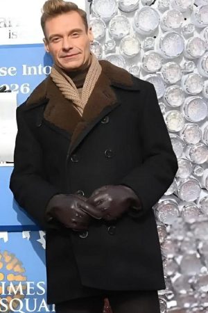Eve With Ryan Seacrest 2026 Press Junket Peacoat