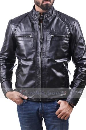 Glen Cafe Racer Distressed Various Color Leather Jacket