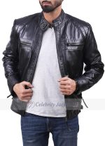 Glen Cafe Racer Distressed Various Color Leather Jacket