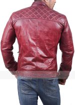 Glen Cafe Racer Distressed Various Color Leather Jacket
