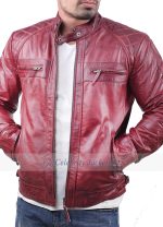 Glen Cafe Racer Distressed Various Color Leather Jacket