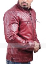 Glen Cafe Racer Distressed Various Color Leather Jacket