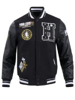 Men’s Pro Standard Black 2024 NBA All-Star Game x HBCU Classic Varsity Full-Snap Jacket