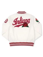 Indiana Hoosiers 2026 Rose Bowl White Varsity Jacket - Image 2