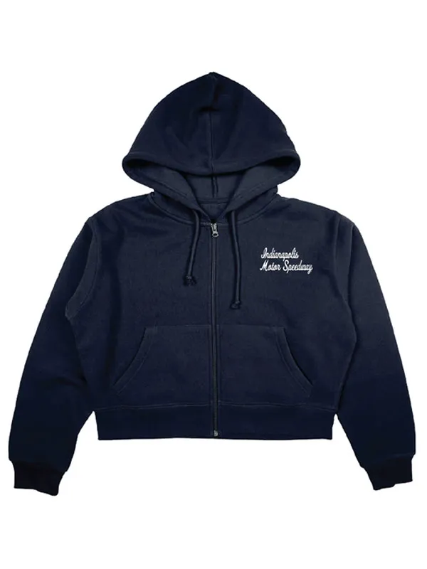Indianapolis 500 Wing Wheel Flag Cropped Jacket 01 Indianapolis 500 Wing Wheel Flag Cropped Jacket