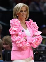 Lsu Coach Kim Mulkey Pink Jacket