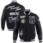 Men’s Pro Standard Black 2024 NBA All-Star Game x HBCU Classic Varsity Full-Snap Jacket