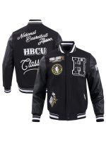 Men’s Pro Standard Black 2024 NBA All-Star Game x HBCU Classic Varsity Full-Snap Jacket