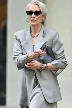 Meryl Streep The Devil Wears Prada 2 Grey Blazer