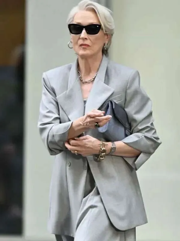 Meryl Streep The Devil Wears Prada 2 Grey Blazer 01 Meryl Streep The Devil Wears Prada 2 Grey Blazer