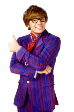 Mike Myers Austin Power Pinstripe Suit
