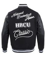 Men’s Pro Standard Black 2024 NBA All-Star Game x HBCU Classic Varsity Full-Snap Jacket