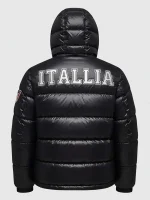 Olympics 2026 Team Italia Black Puffer Jacket