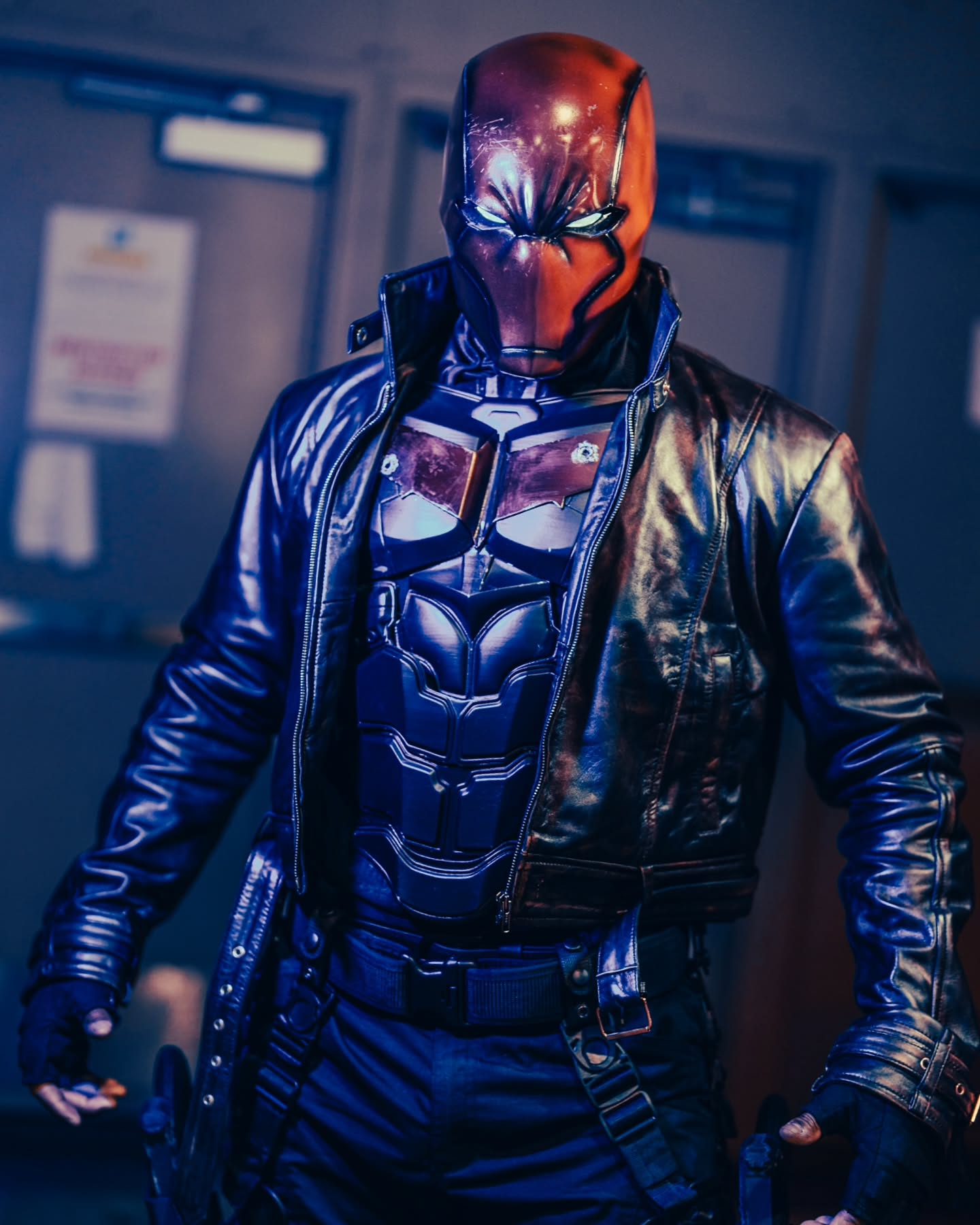 Red-Hood-Leather-Jacket-1 Red Hood Jacket - Image 1