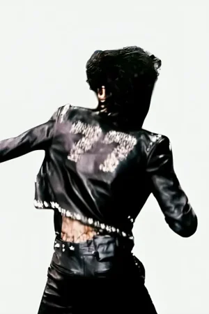 Sombr Coachella 2026 Black Studded Leather Jacket