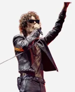 Sombr Coachella 2026 Black Studded Leather Jacket