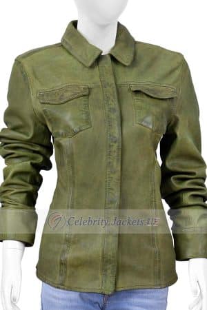 Sorrica Various Color Long Sleeve Leather Shirt